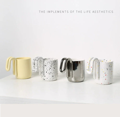 LENYVASEN Zara Nordic Ceramic Handle Cup from LENYVASEN
