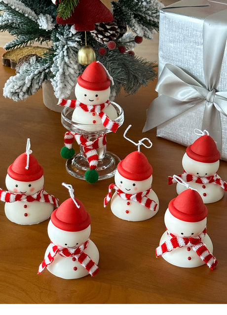 MELONGIRL Christmas Tree Snowman Candle from MELONGIRL