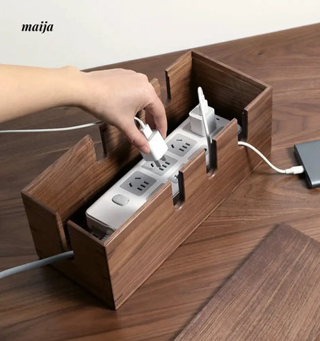 KIMACHI Wooden Cable Management Box from KIMACHI