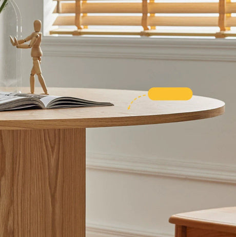 LAZYSPACE Leo Solid Wood Round Table from LAZYSPACE