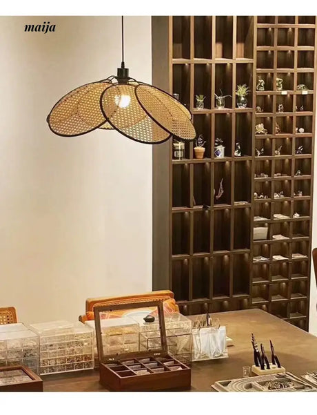 ZHONGSHAN Wabi-Sabi Rattan Chandelier for Living Room from ZHONGSHAN