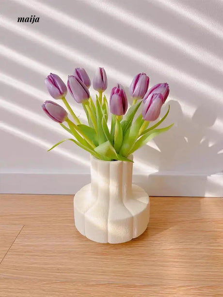 Classic Wide Mouth Ceramic Vase from NICEMOON