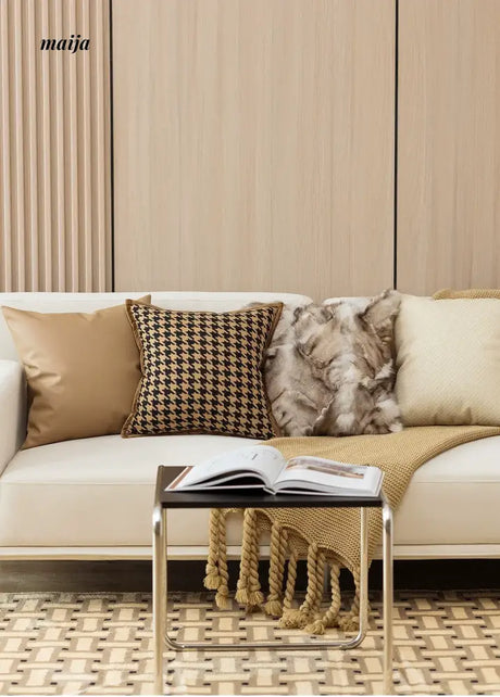 MISTYWOOD Retro High-End Leather Pillow from MISTYWOOD