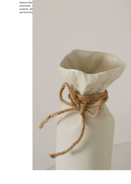 LENYVASEN Elias Irregular Fold Ceramic Vase from LENYVASEN
