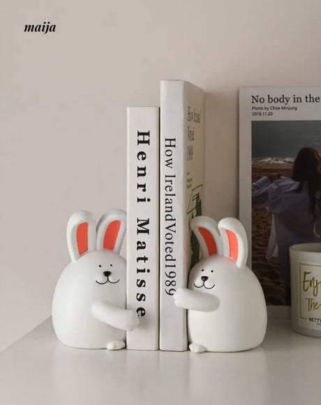 Hugging Rabbits Bookends from maija