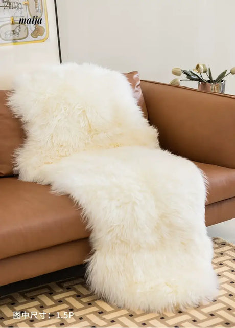 MISTYWOOD Modern White Plush Seat Pillow from MISTYWOOD