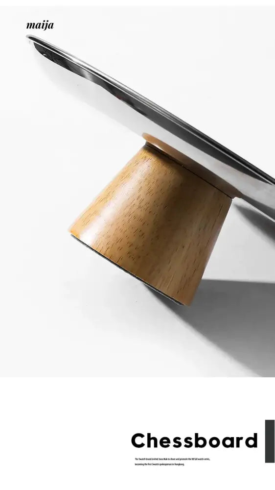 COLLECT TIME Scandinavian Coffee Table with Wooden Base from COLLECT TIME