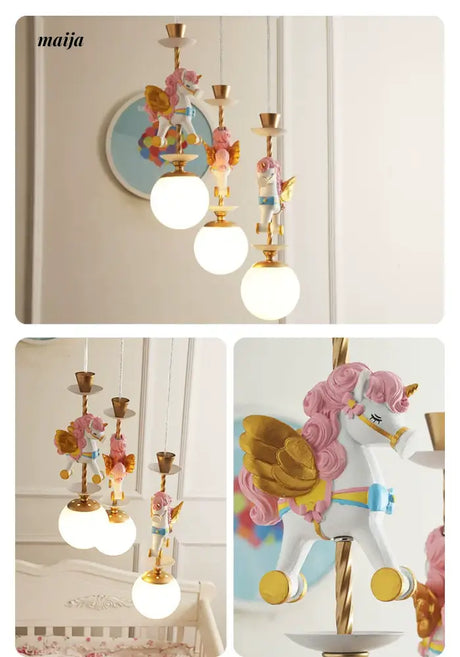 QXWD Circus Cartoon Ceiling Lamp Children's Room from QXWD