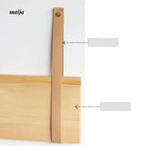 WULIHOME Solid Wood One-Line Shelf Rack with Desktop Storage