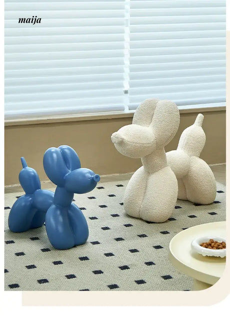 LAZYSPACE Violet Balloon Dog Stool from LAZYSPACE