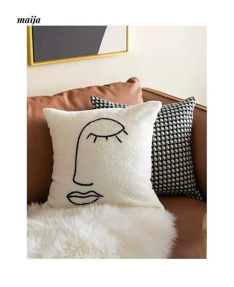 MISTYWOOD Black and White Decorative Pillow Sleeve from MISTYWOOD