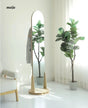 OGI NO RYOHIN Full-Body Mirror with Cave Plate Stand from OGI NO RYOHIN