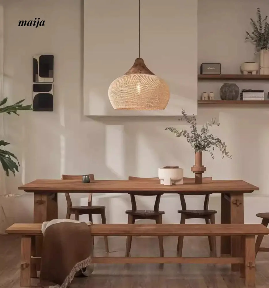 ZHONGSHAN Zen Rattan Chandelier for Restaurant from ZHONGSHAN