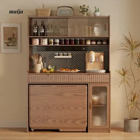 FUYUKI San Diego Retractable Dining Table and Cabinet from KENZAKI