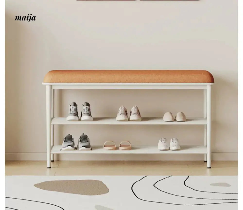 Shayla Cream Shoe Rack from Yeter