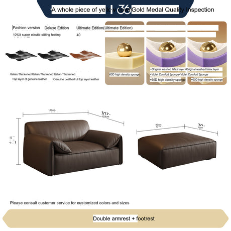 FASATI Eloise Vibrant Soft Cowhide Sofa from FASATI