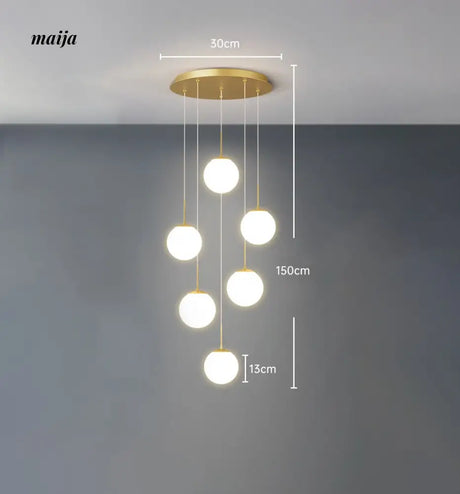 Round Staircase Chandelier from maija
