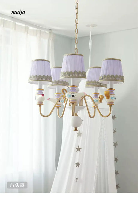 QXWD Cartoon Ceiling Lamp Princess Room from QXWD