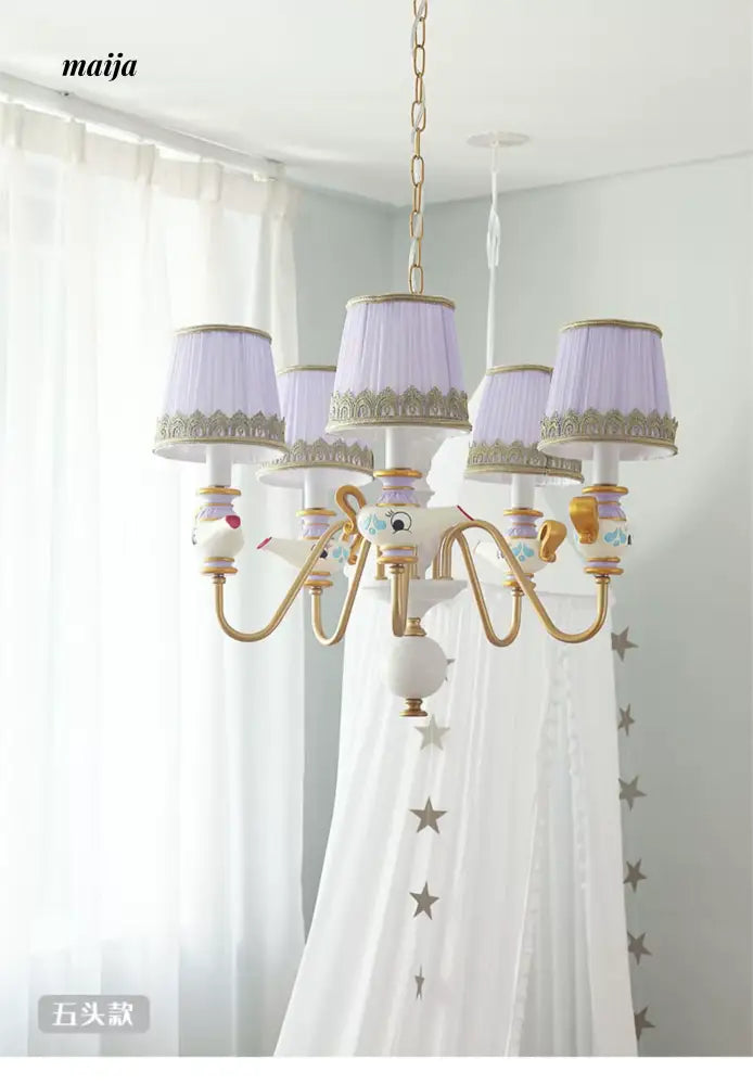 QXWD Cartoon Ceiling Lamp Princess Room from QXWD