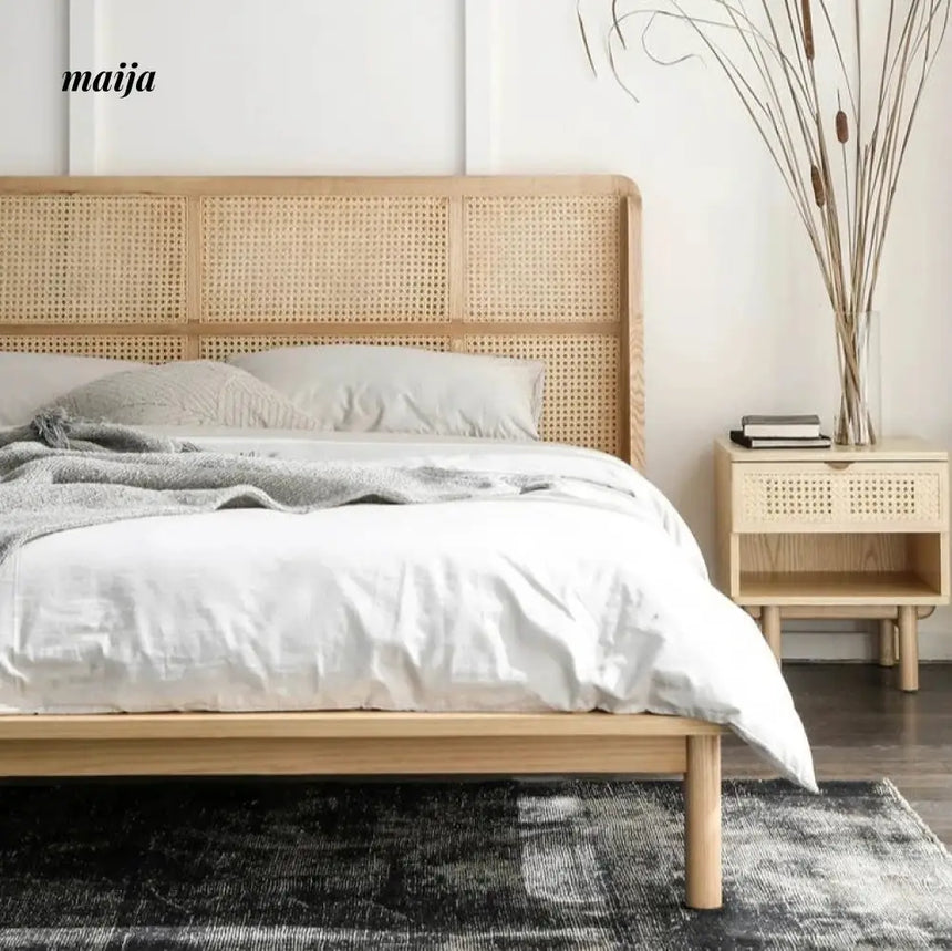 RATTAN CRAFTSMAN Silent Wooden Rattan Bed from RATTAN CRAFTSMAN