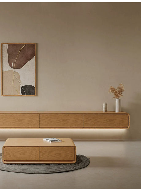[Pre-Order] Dianne Solid Wood All in One TV Cabinet from Jun Chuang