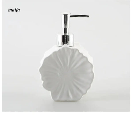 KULE HOME Floral Ceramic Lotion and Shower Gel Container from KULE HOME