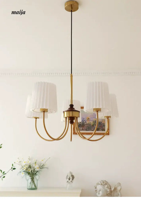 NANCY French Retro Chandelier Modern Bedroom Lamp from NANCY