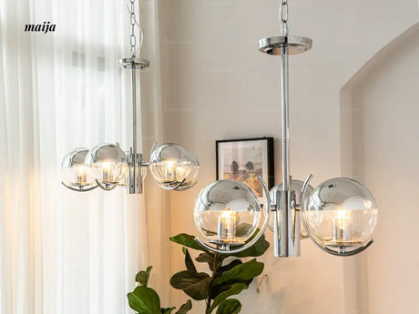 LYNN Space Age Glass Chandelier from Lynn's Lamp