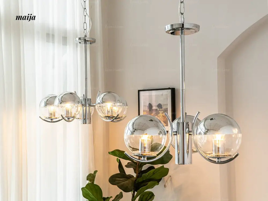 LYNN Space Age Glass Chandelier from Lynn's Lamp