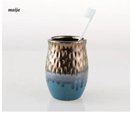 KULE HOME Ceramic Shower Gel Bottle for Bathroom from KULE HOME