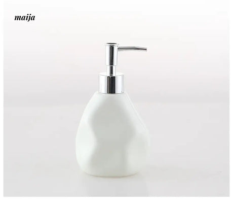 KULE HOME Rock Ceramic Lotion and Shower Gel Container from KULE HOME
