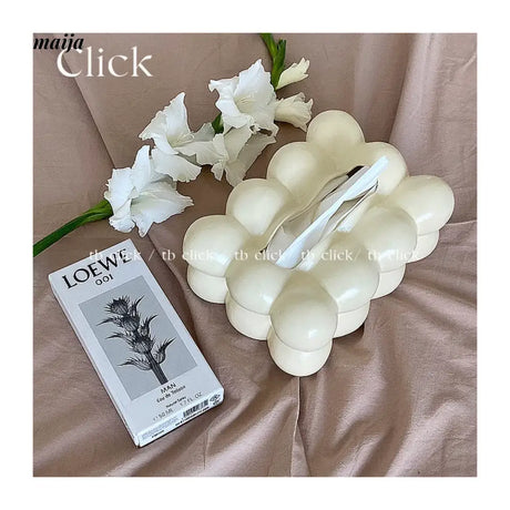CLICK Cute Ceramic Storage Box with Silver Wipes Holder from CLICK
