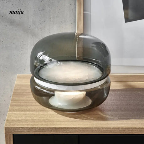 Tammy Glass Marble Table Lamp from maija
