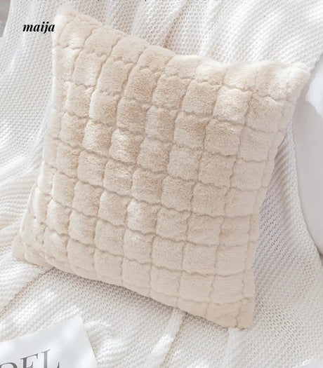 Chessboard Fluffy Square Cushions from Manxiaomian