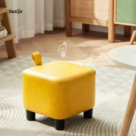 LINSYKIDS Sugar Cube Leather Baby Stool from RZONE