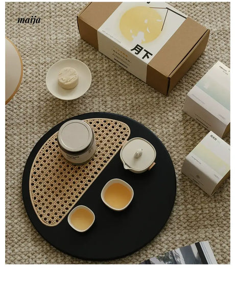 WENSHUO Cream Rabbit Tea Set from WENSHUO