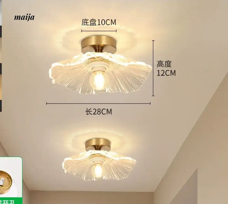 GVG Lotus Leaf Crystal Ceiling Light from GVG