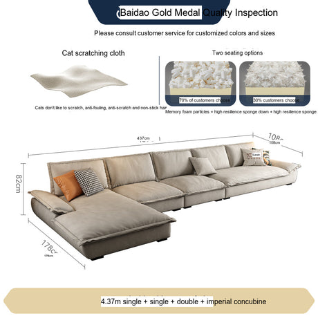 FASATI Isolde Cozy Creamy Corner Sofa from FASATI