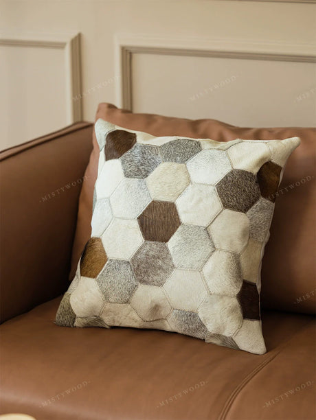 MISTYWOOD Hexagonal Cow Silk Makeup Stool from MISTYWOOD
