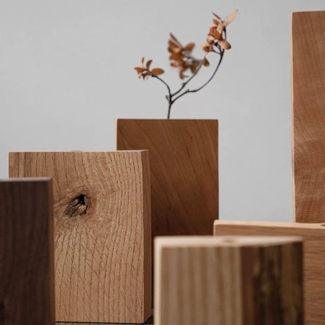 MUMO Ella Solid Wood Vase from MUMO