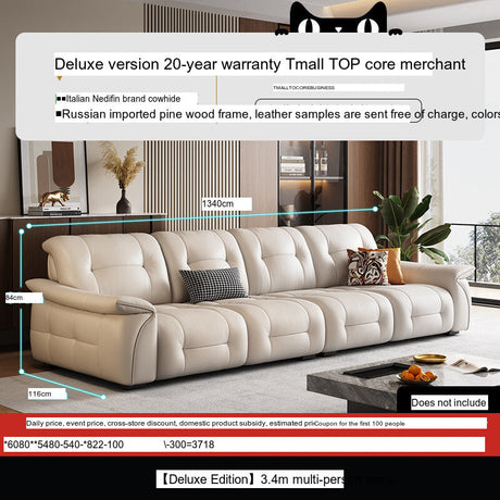 DIPU Nikolaj Cream Cowhide Sofa from DIPU