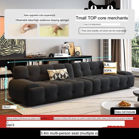 DIPU Leona Warm Cream Sponge Sofa from DIPU