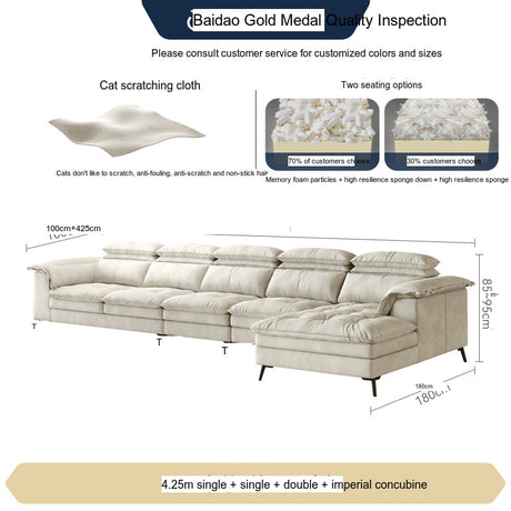 FASATI Jasper Elegant Down-Filled Minimalist Sofa from FASATI