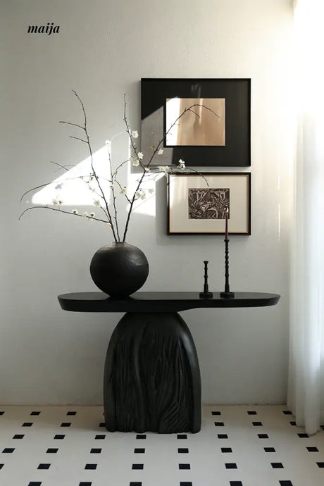 LILY WHITE Scandinavian Retro Console Table from LILY WHITE