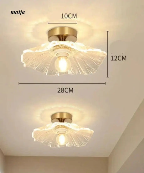 GVG Lotus Leaf Crystal Ceiling Light from GVG