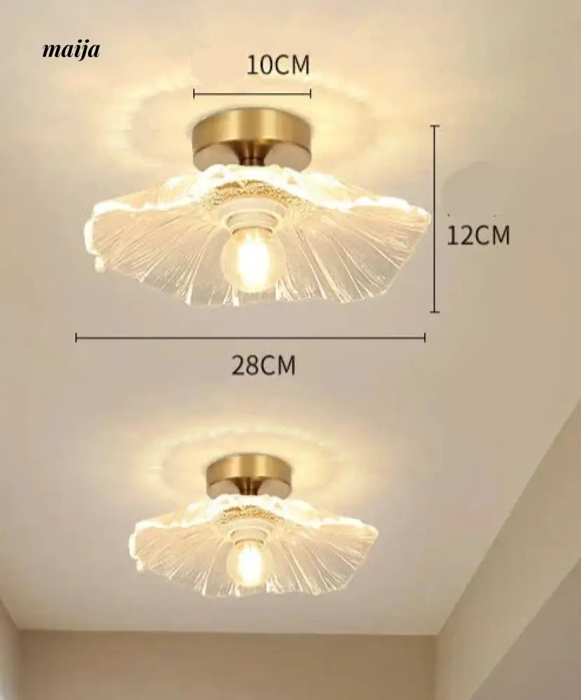 GVG Lotus Leaf Crystal Ceiling Light from GVG