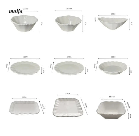 LIVETAI Pearl Ceramic Dinnerware Set from maija