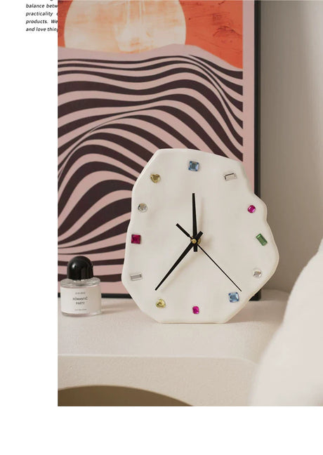 LENYVASEN Aurora Diamond Ceramic Wall Clock from LENYVASEN