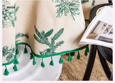 MAN YUE HOME French Retro Round Tablecloth for Luxury Decor from MAN YUE HOME