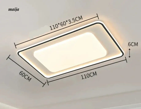 GVG Rectangular with Frame Combined Ceiling Light from Kaiyashi